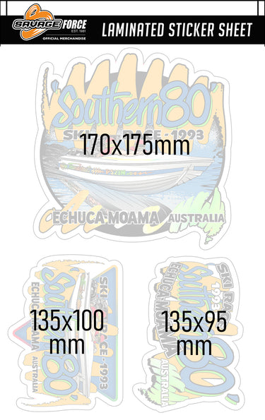 S80 1993 Thundernuts Sticker Sheet